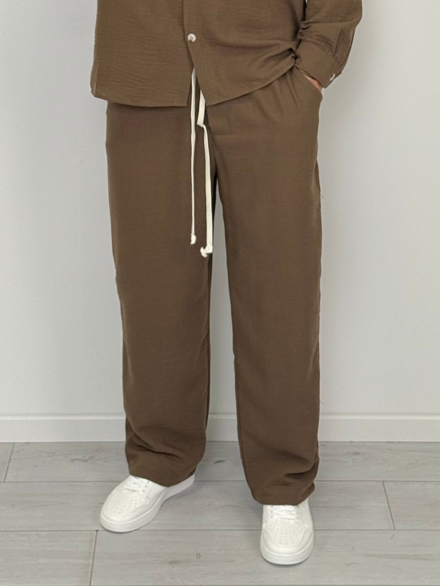 PANTALONE SPRING AMPIO (EFFETTO LINO)