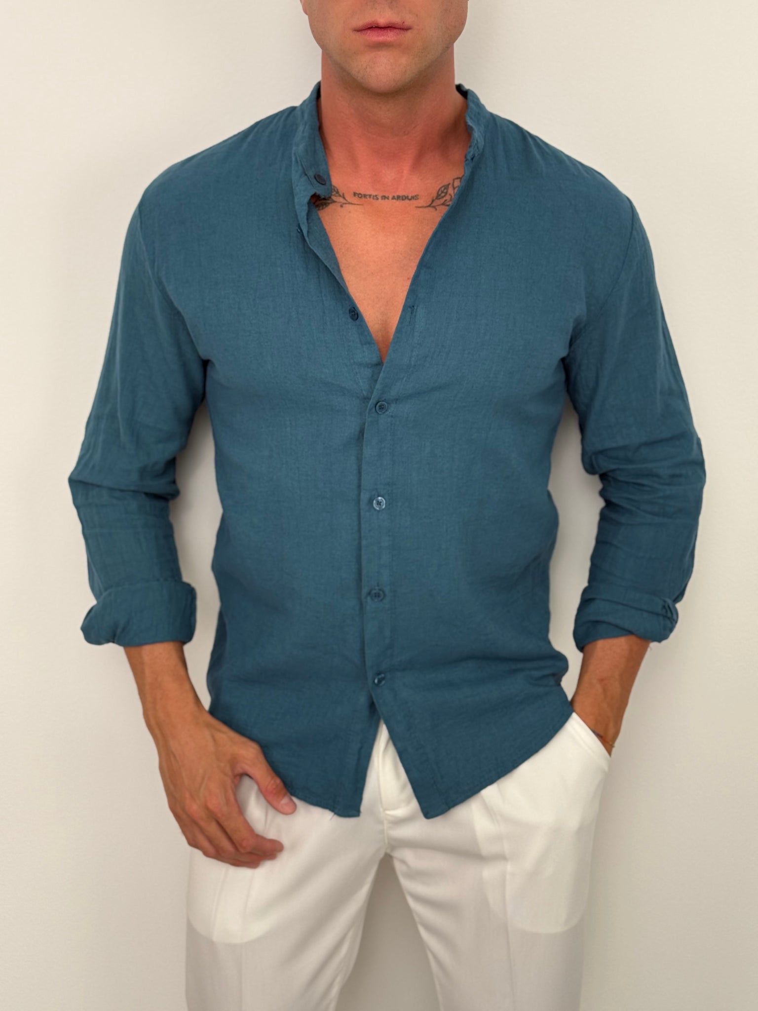 CAMICIA LINO COREANA