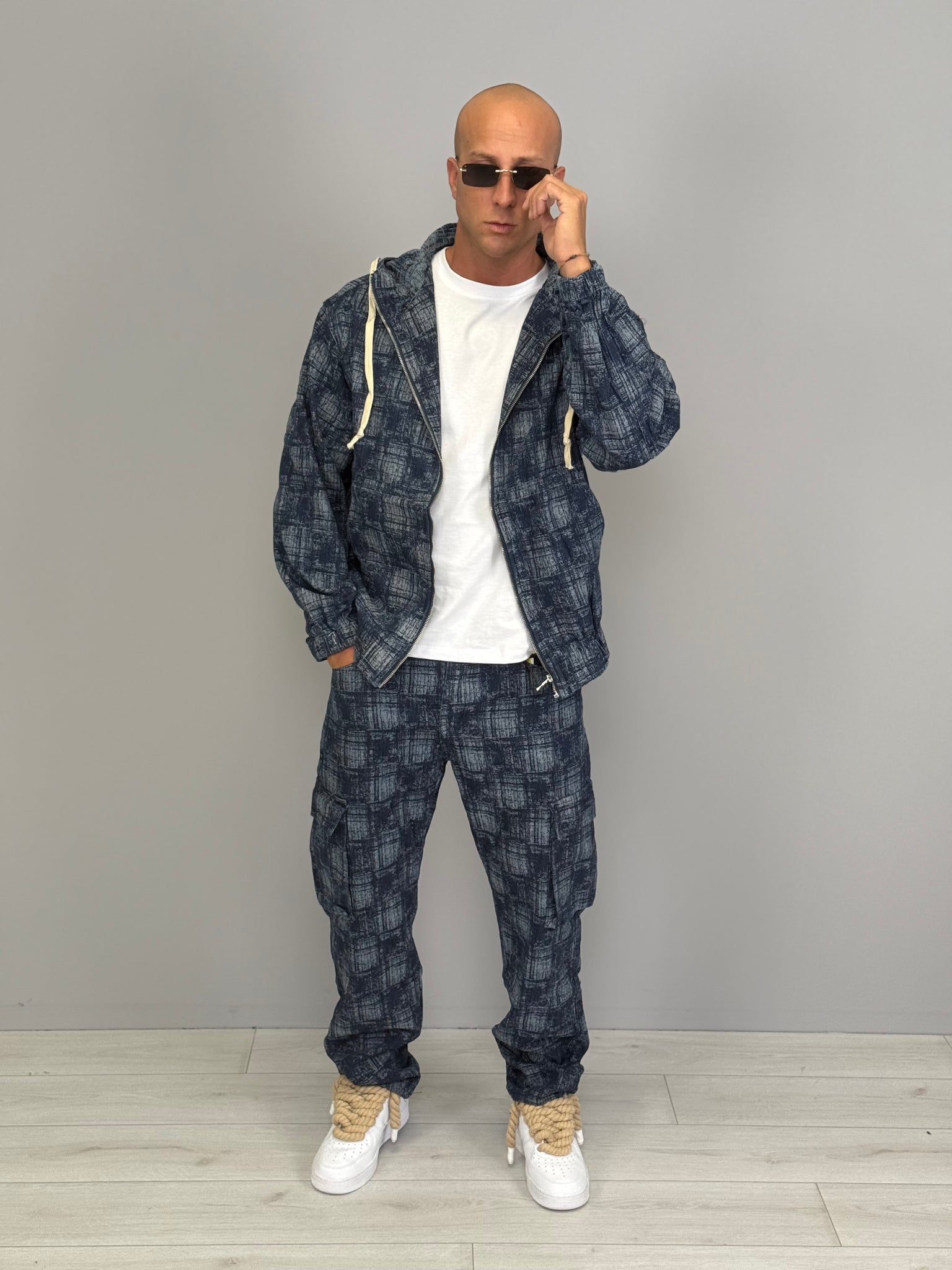 COORDINATO JEANS AMPIO SQUARES