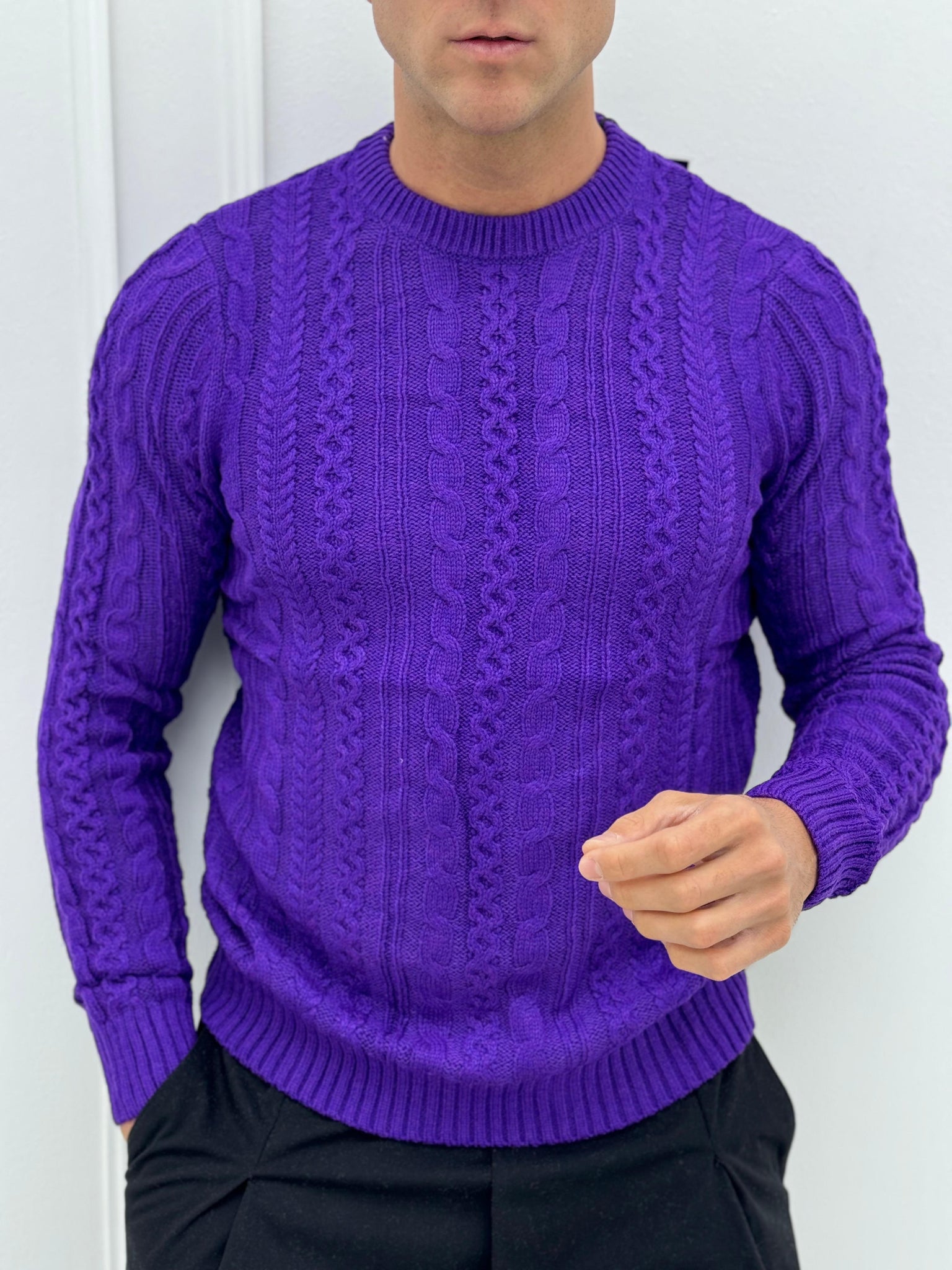 MAGLIONE CRETA - Colore Viola