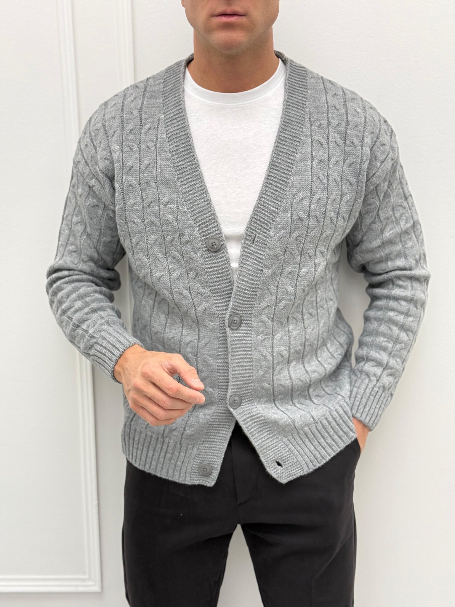 CARDIGAN TRECCIA