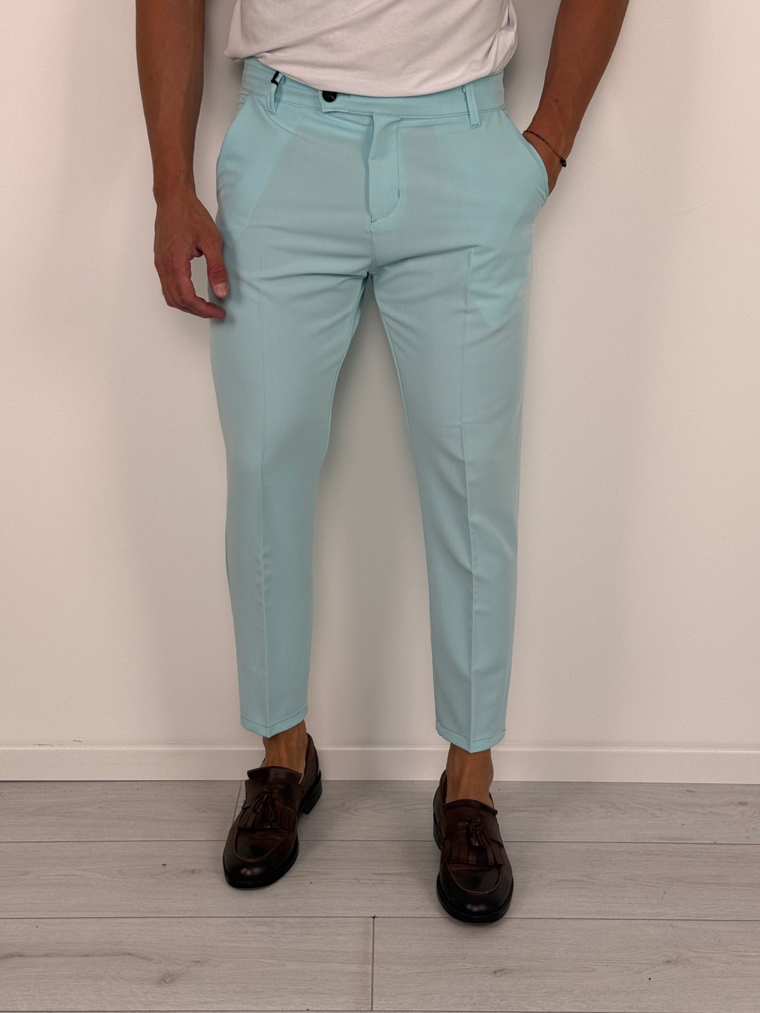 PANTALONE MOD CAPRI BASIC SUMMER - Tg. M Cammello