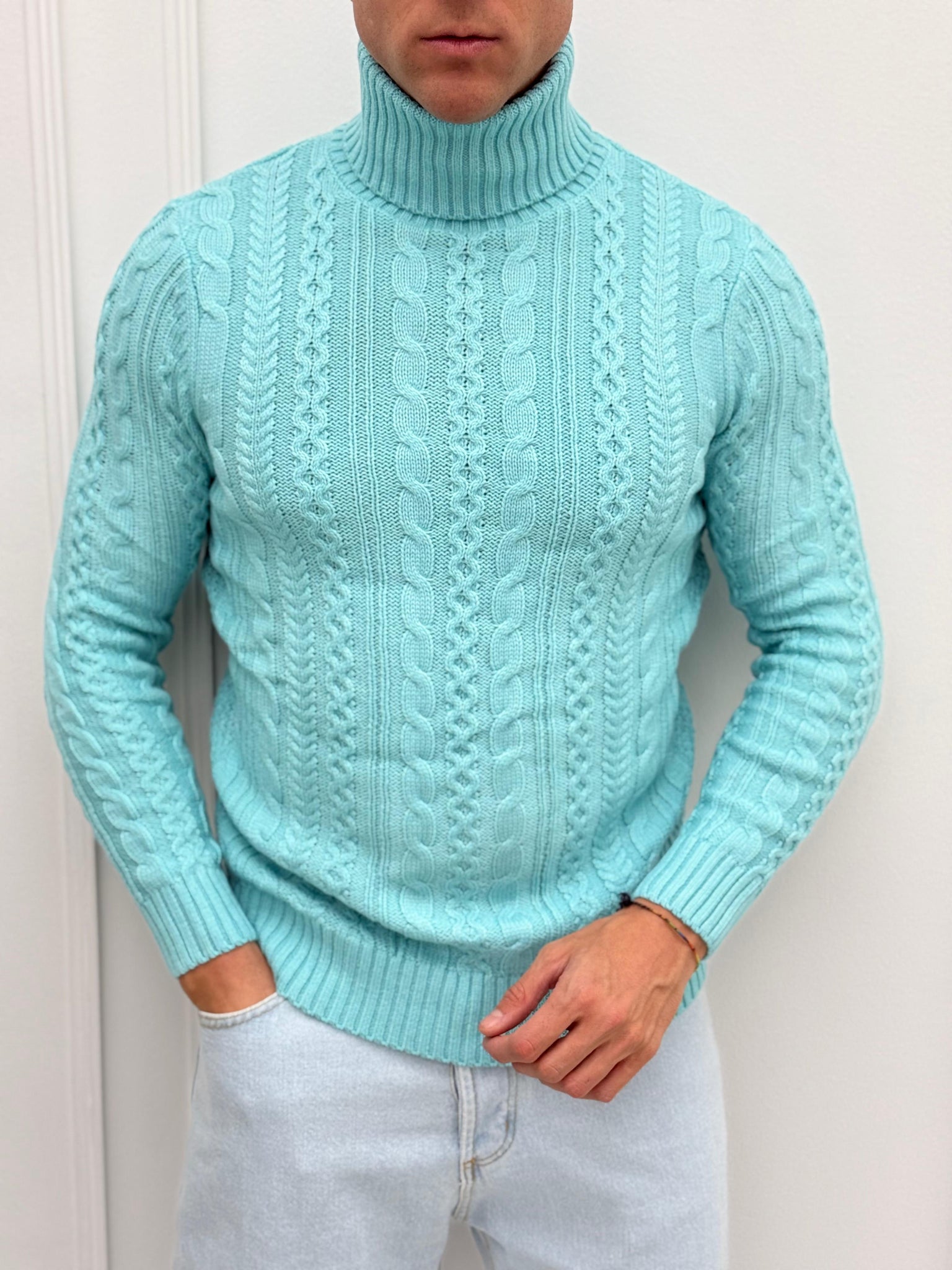 MAGLIONE DOLCEVITA TRECCIA