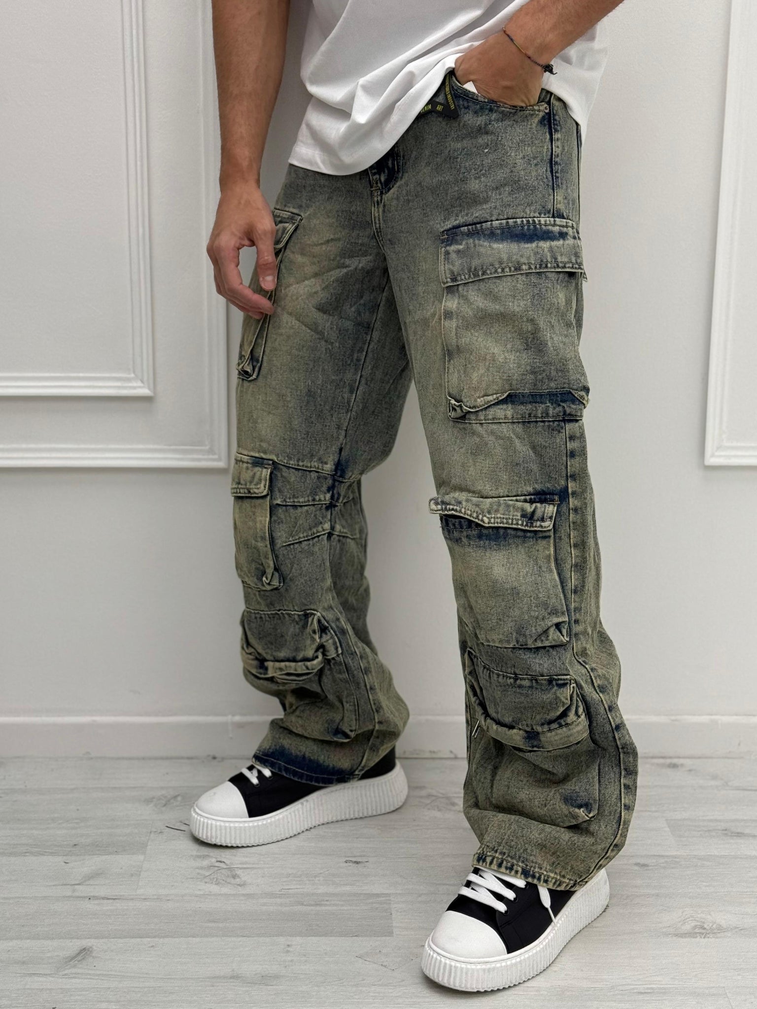 JEANS AMPIO TASCONATO Z5