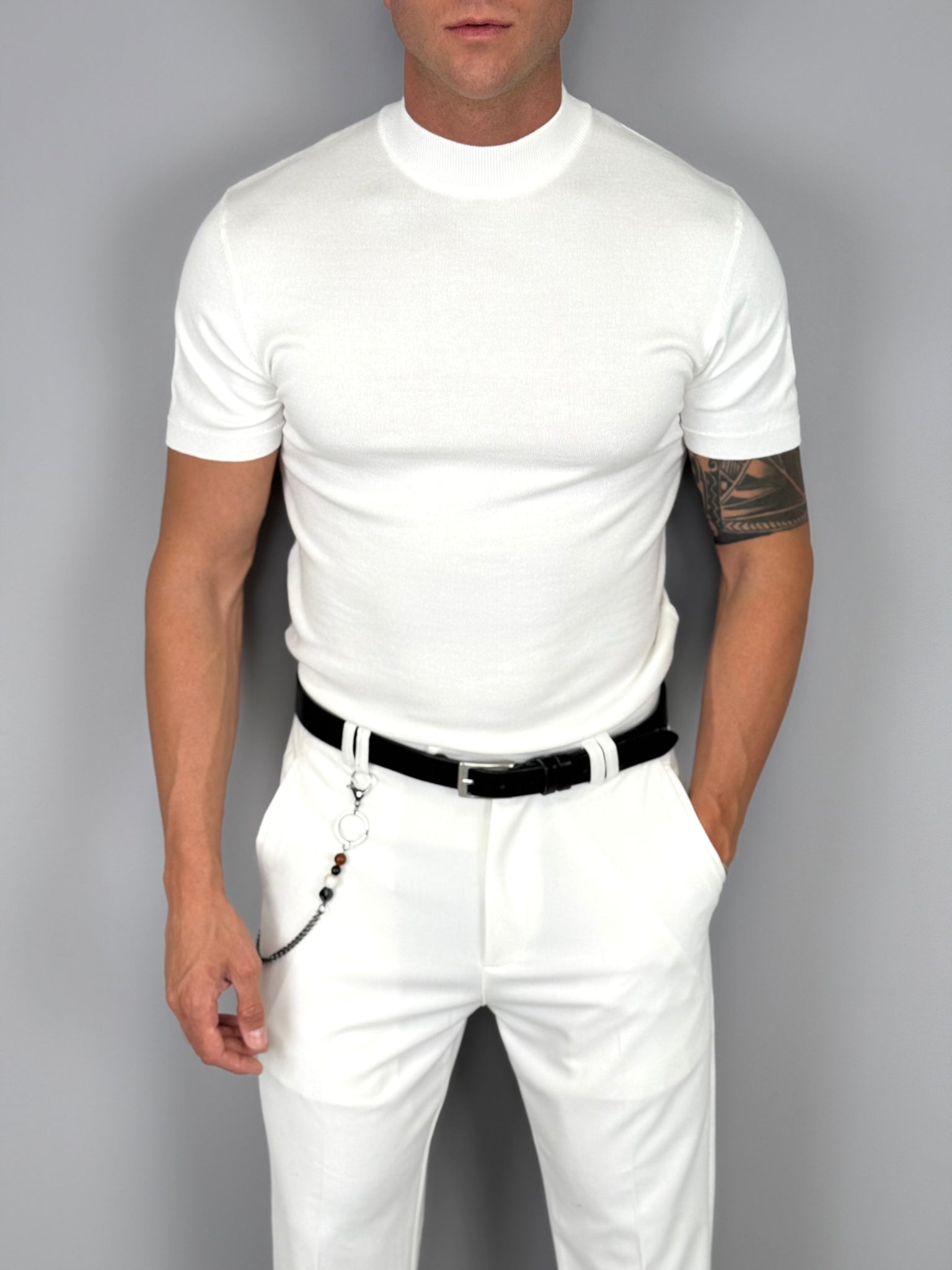 T-SHIRT MEZZOCOLLO MAGLINA