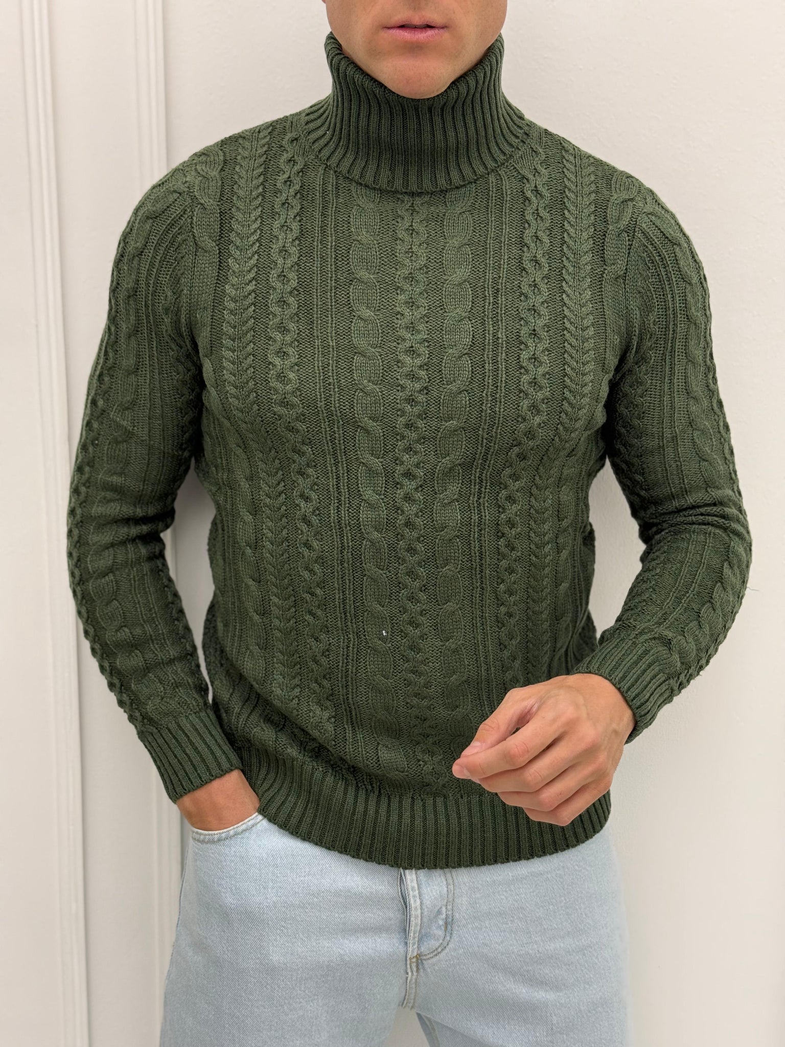 MAGLIONE DOLCEVITA TRECCIA