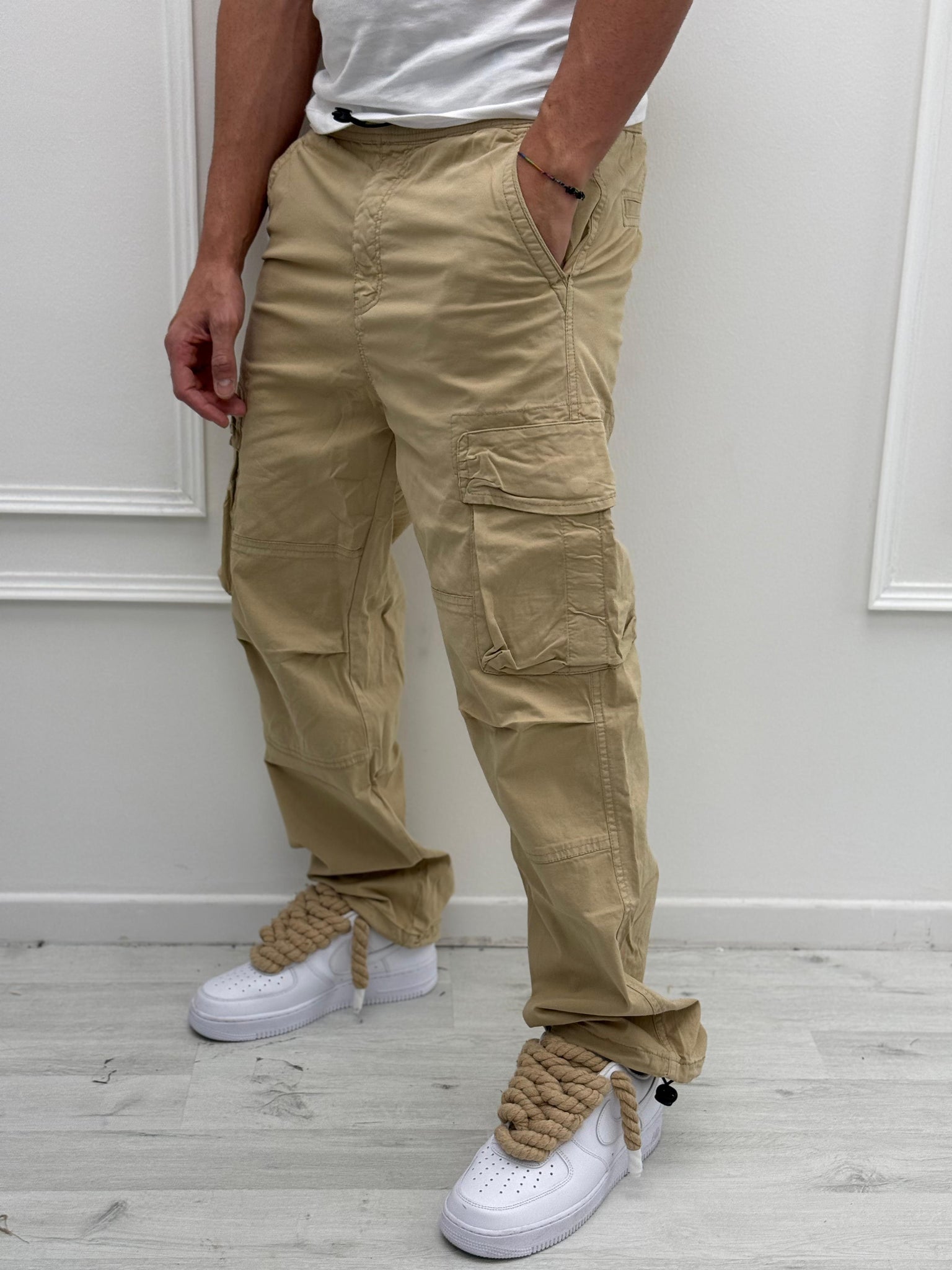 PANTALONE AMPIO CARGO - Tg. XXL Militare