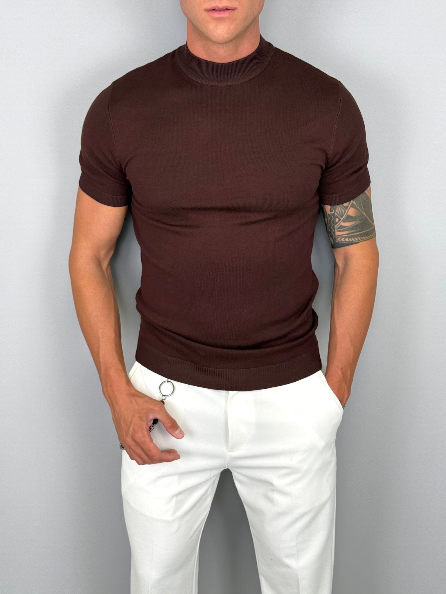T-SHIRT MEZZOCOLLO MAGLINA