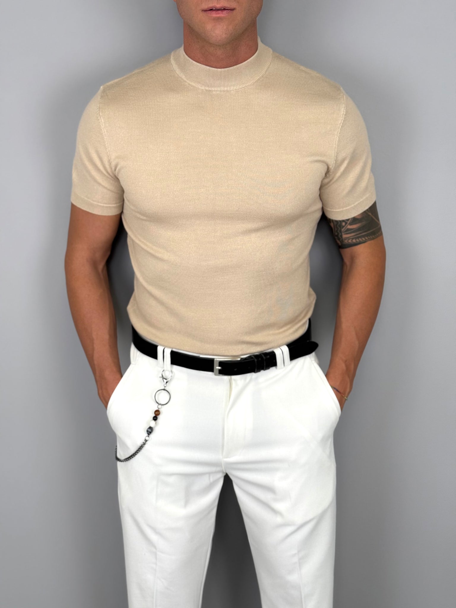 T-SHIRT MEZZOCOLLO MAGLINA
