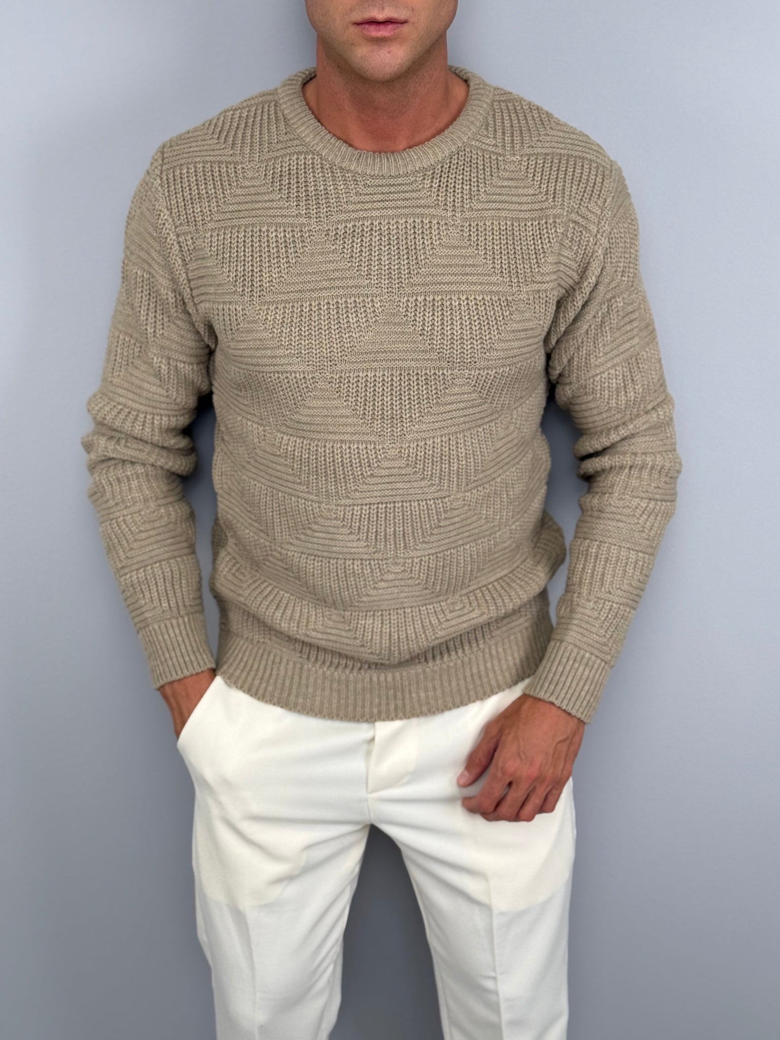 MAGLIONE ROMBI LANA