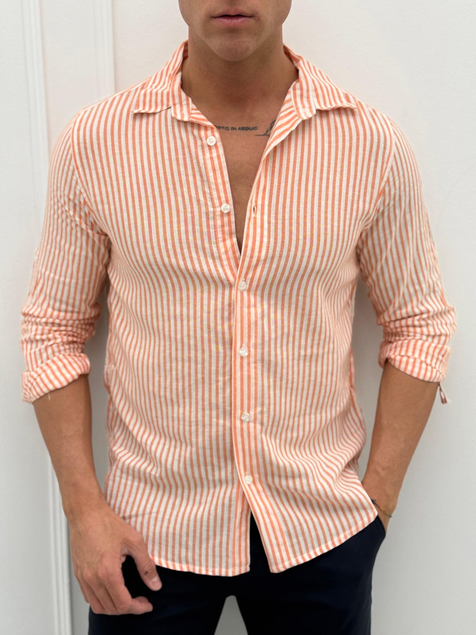 CAMICIA CANADA MISTO LINO
