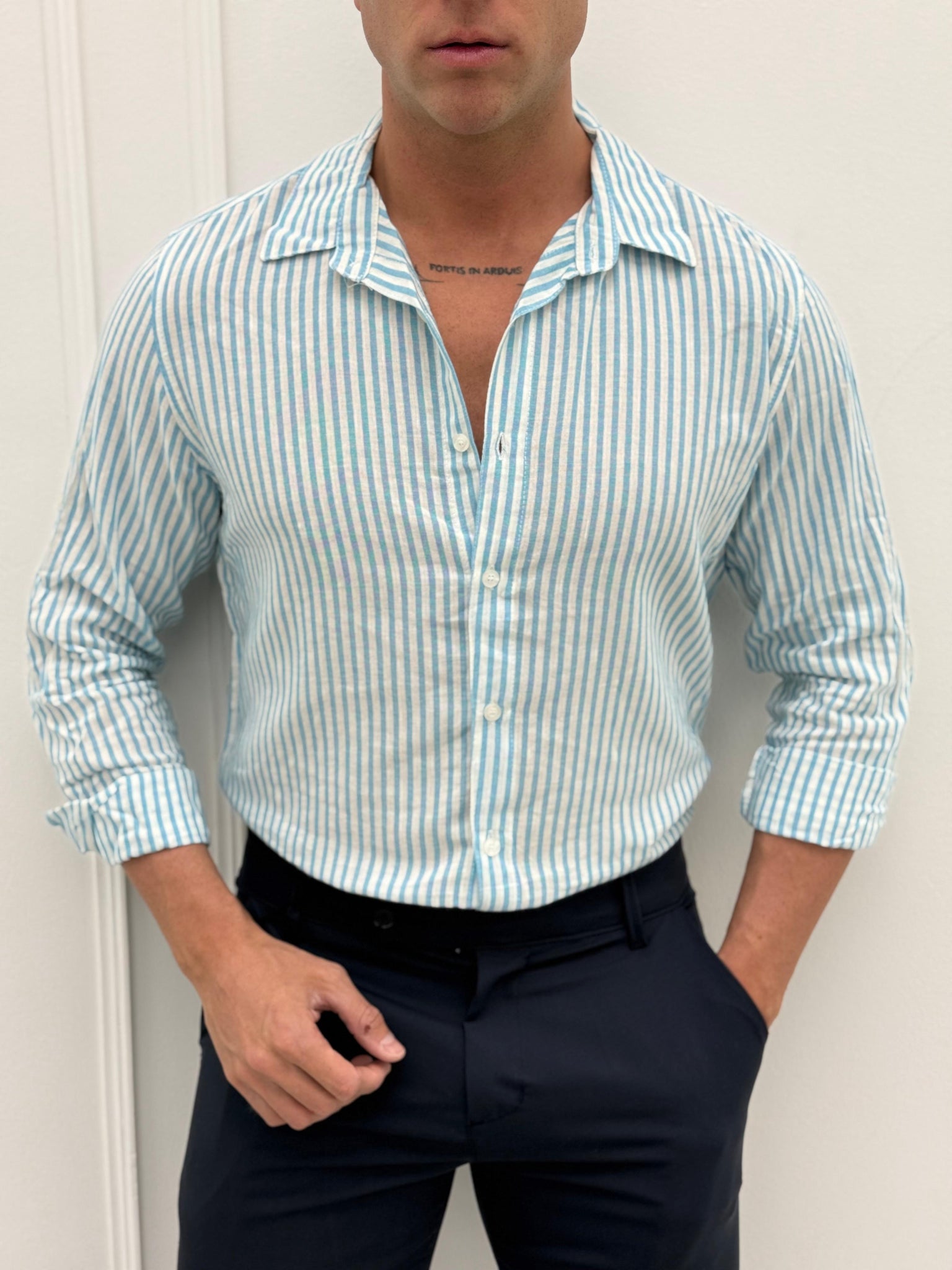 CAMICIA CANADA MISTO LINO