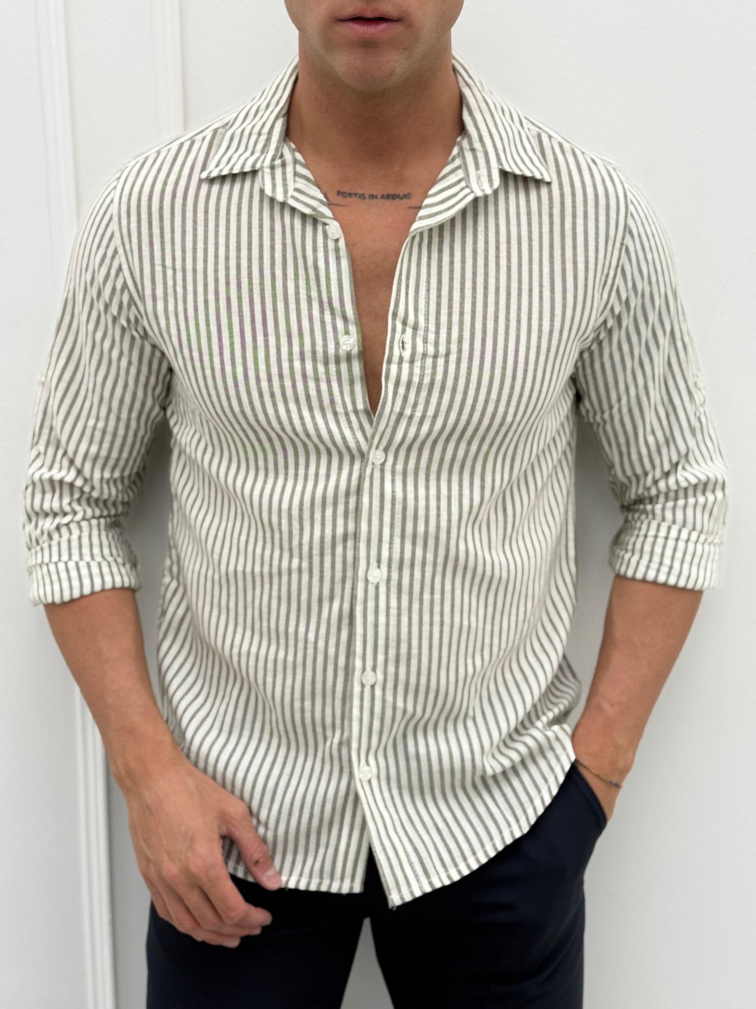 CAMICIA CANADA MISTO LINO