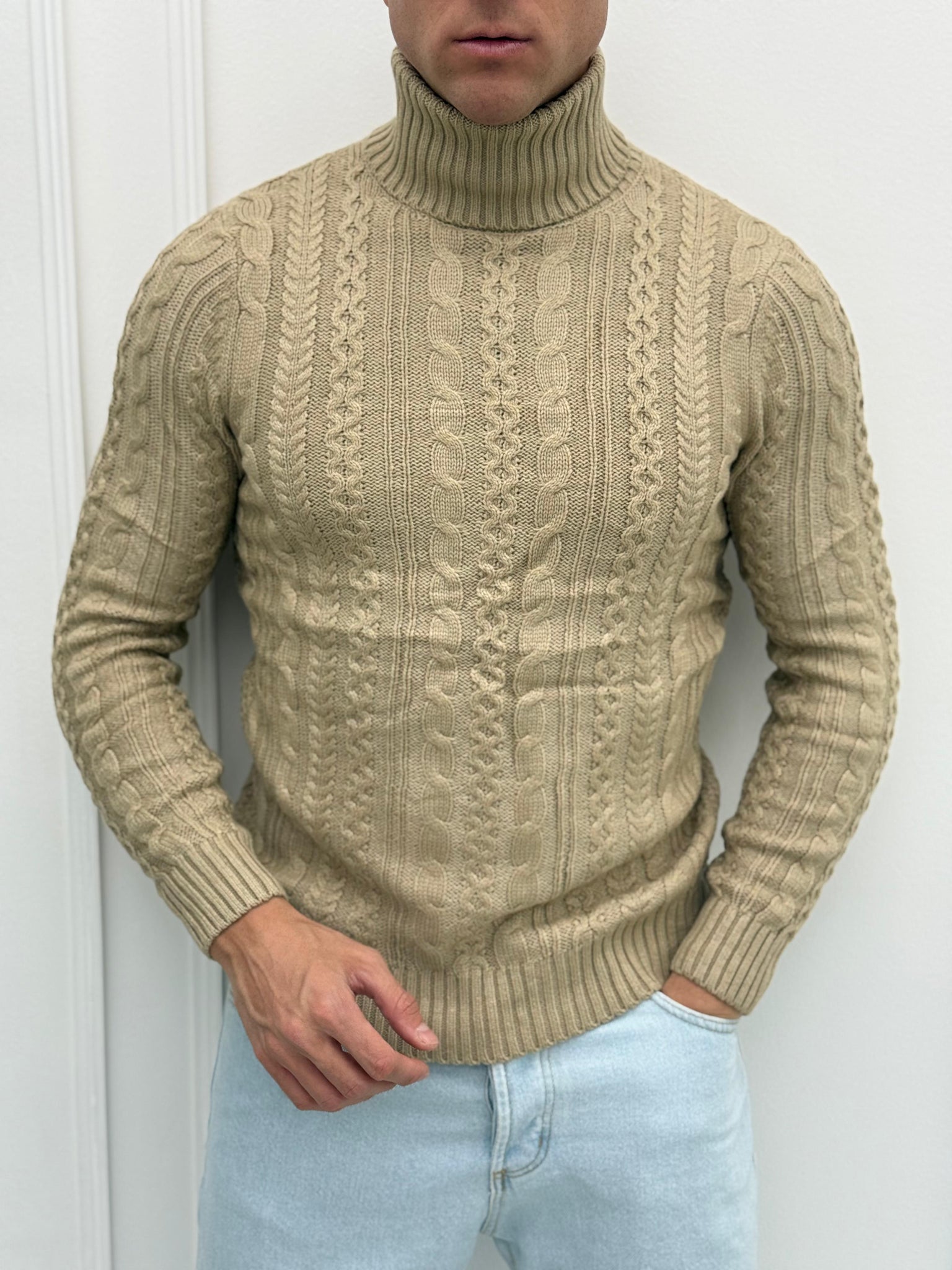 MAGLIONE DOLCEVITA TRECCIA