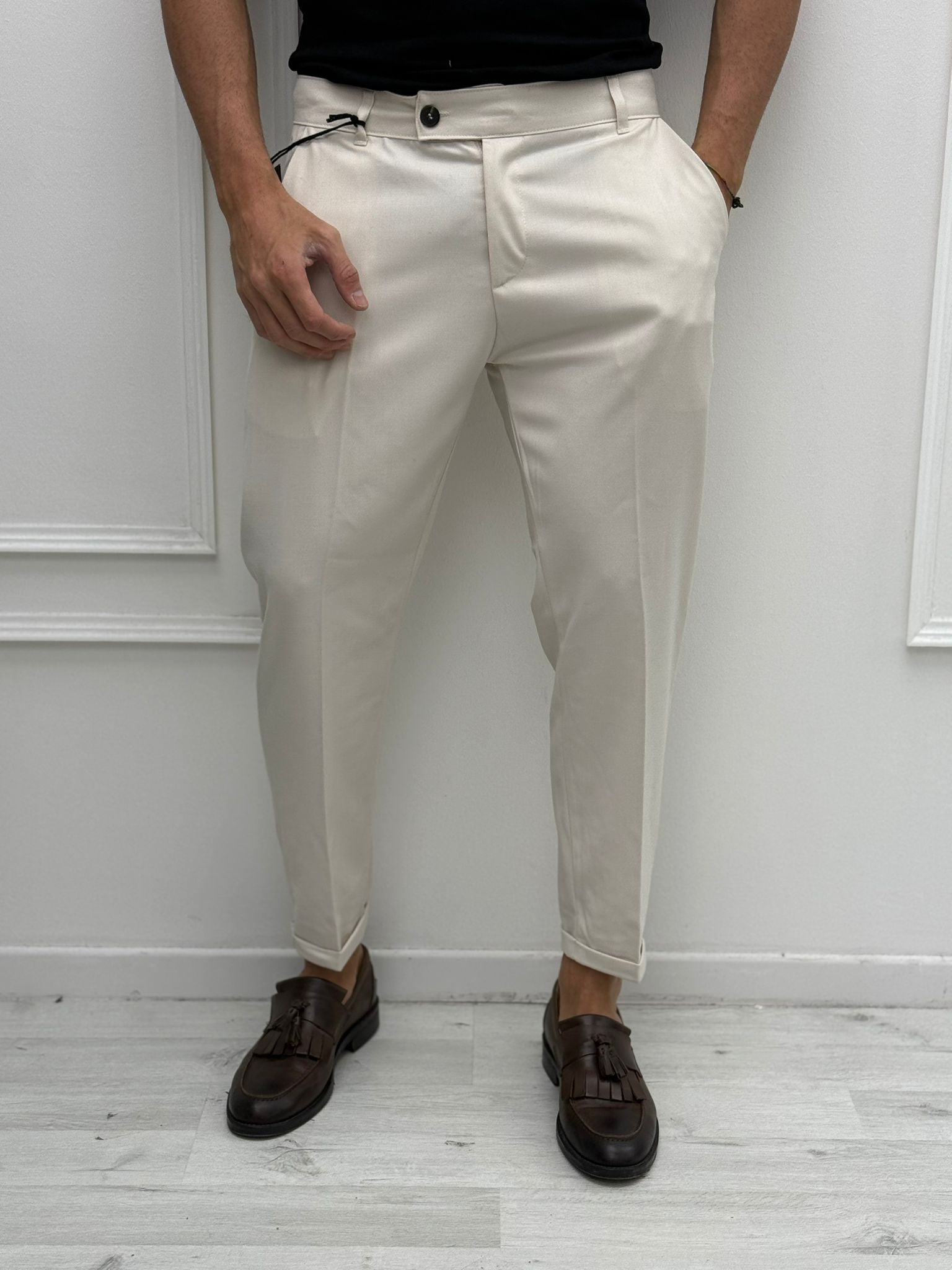 PANTALONE TASCHE DIETRO PREMIUM 1B - Tg. M Verde