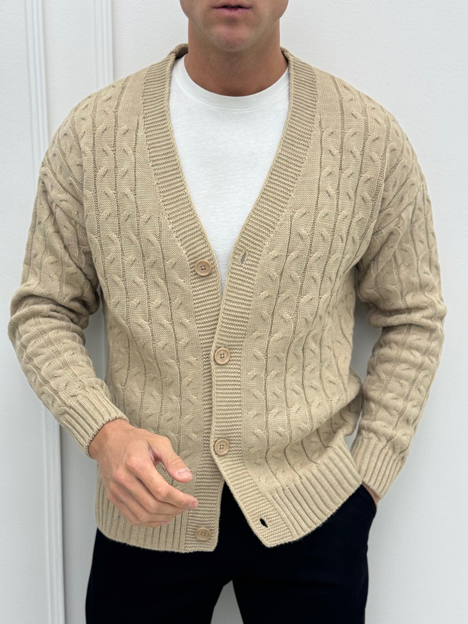 CARDIGAN TRECCIA