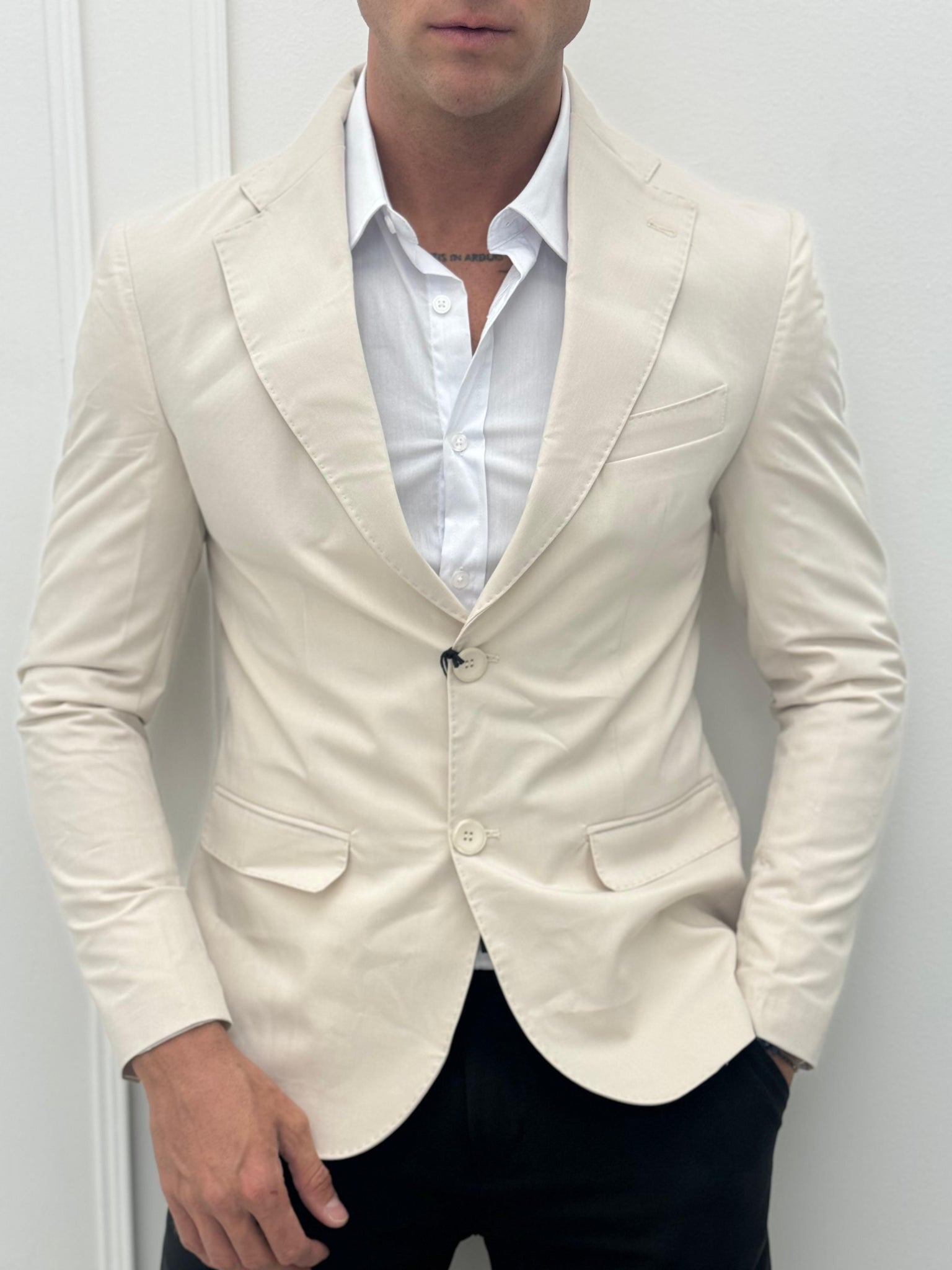 GIACCA ELEGANT PREMIUM - Tg. S e XXL Beige