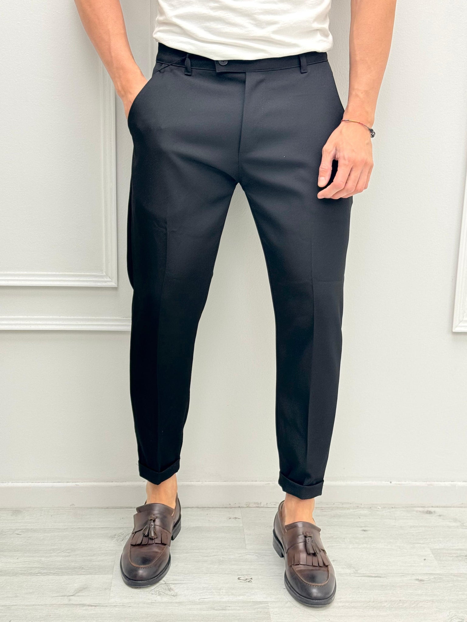 PANTALONE RISVOLITINO MOD CAPRI